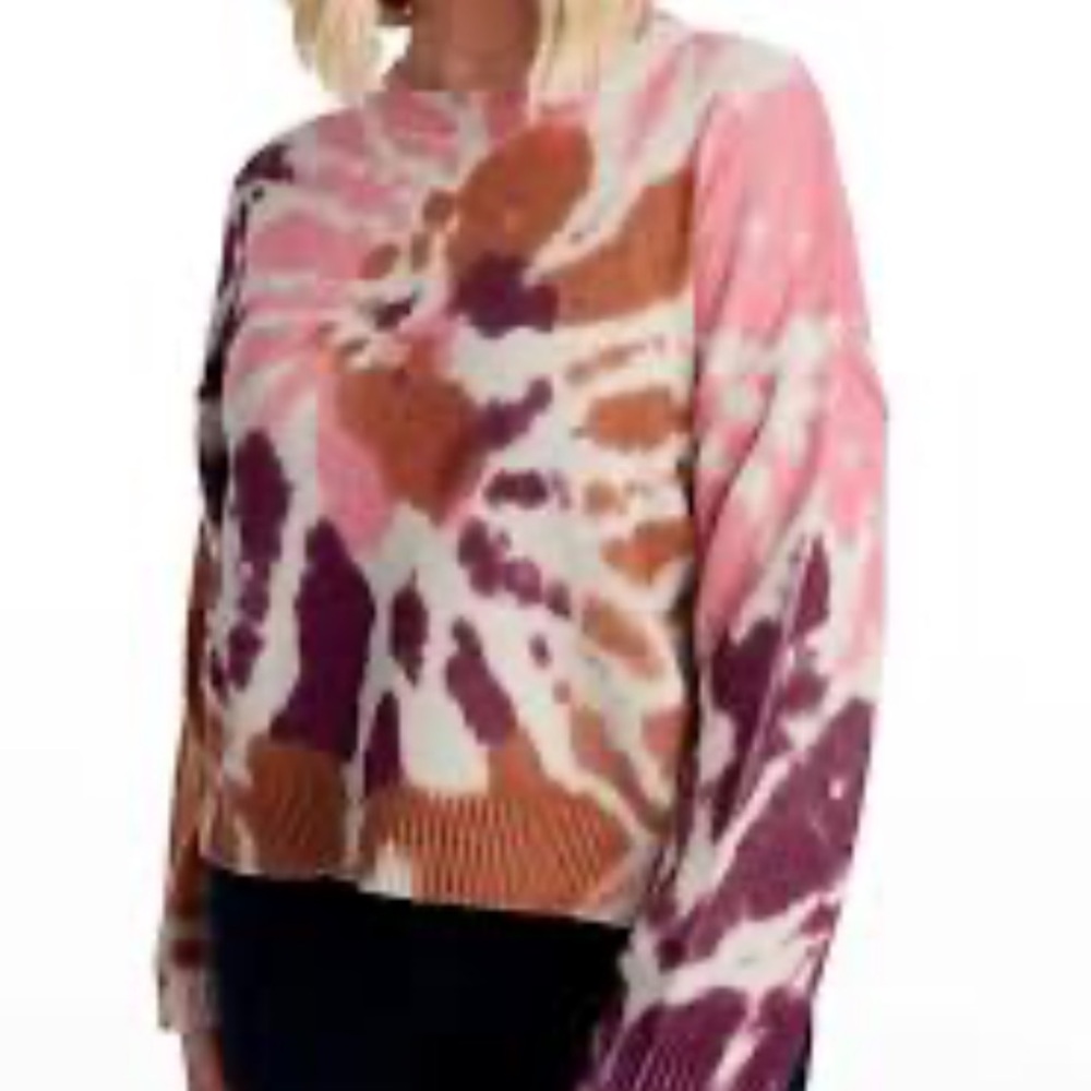 Lisa Todd Dreamscape tie dye sweater Sz 2X Candy Pop color way